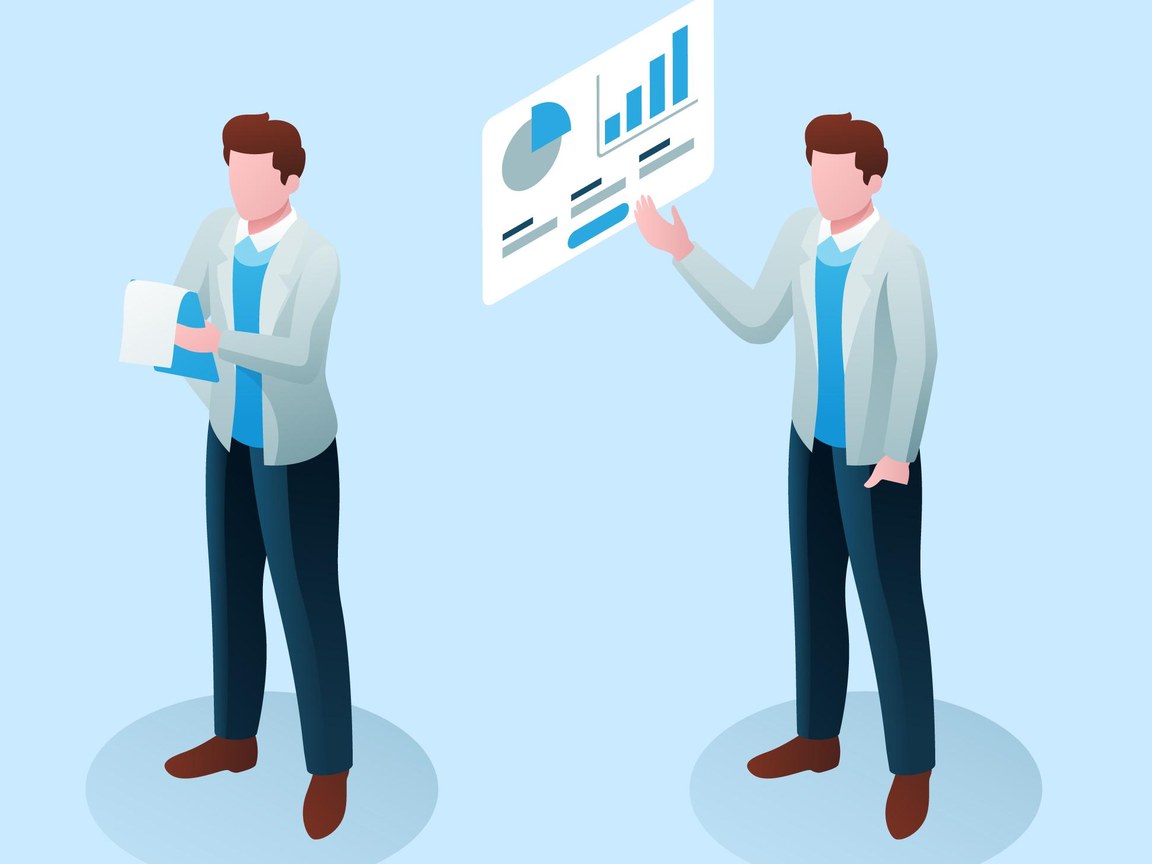 資料を手にした人が、グラフを示しながら伝えている。
